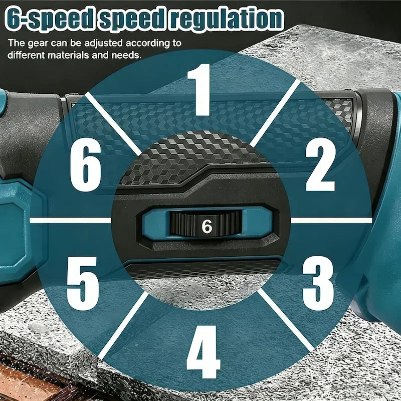 Makita 18V LXT ® Utensile multifunzione a batteria agli ioni di litio, con 6 velocità regolabili, per tagliare legno, rimuovere chiodi, stucco e levigare, ideale per ristrutturazioni domestiche.