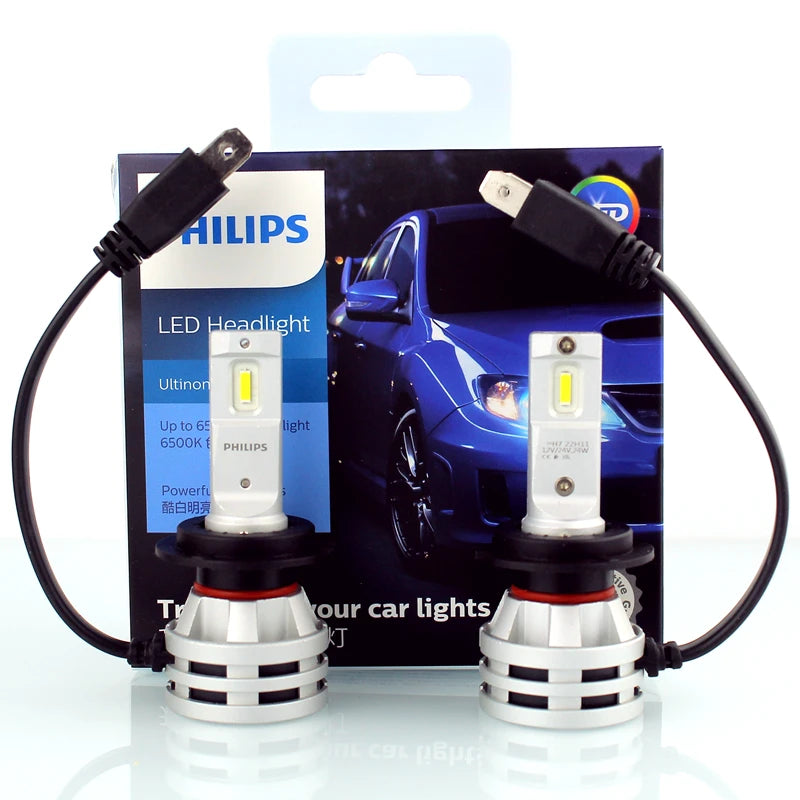 Philips LED H7 Faro 12V/24V 4200K 5700K 6000K 6500K Bianco brillante Faro automatico Lampade a LED,