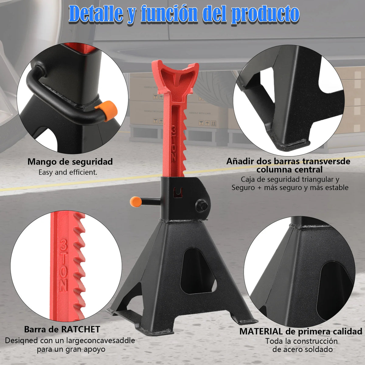 4 supporti per sollevamento ruote auto, 3 tonnellate, cavalletti di sicurezza per riparazioni auto, staffa di supporto per pneumatici, telaio di supporto