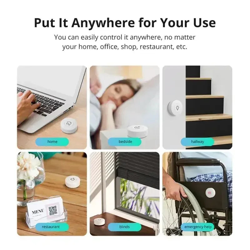SONOFF SNZB-01P SNZB 01P Sonoff Interruttore Wireless Zigbee Interruttore Scena Smart Home Controllo Vocale per EWeLink APP Home Assistant
