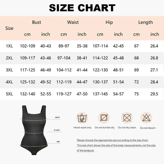 Slip da donna taglie forti Body Butt Lifter Spalline larghe Shapewear Corpo liscio Controllo della pancia Body Shaper XL-5XL Nuovo in