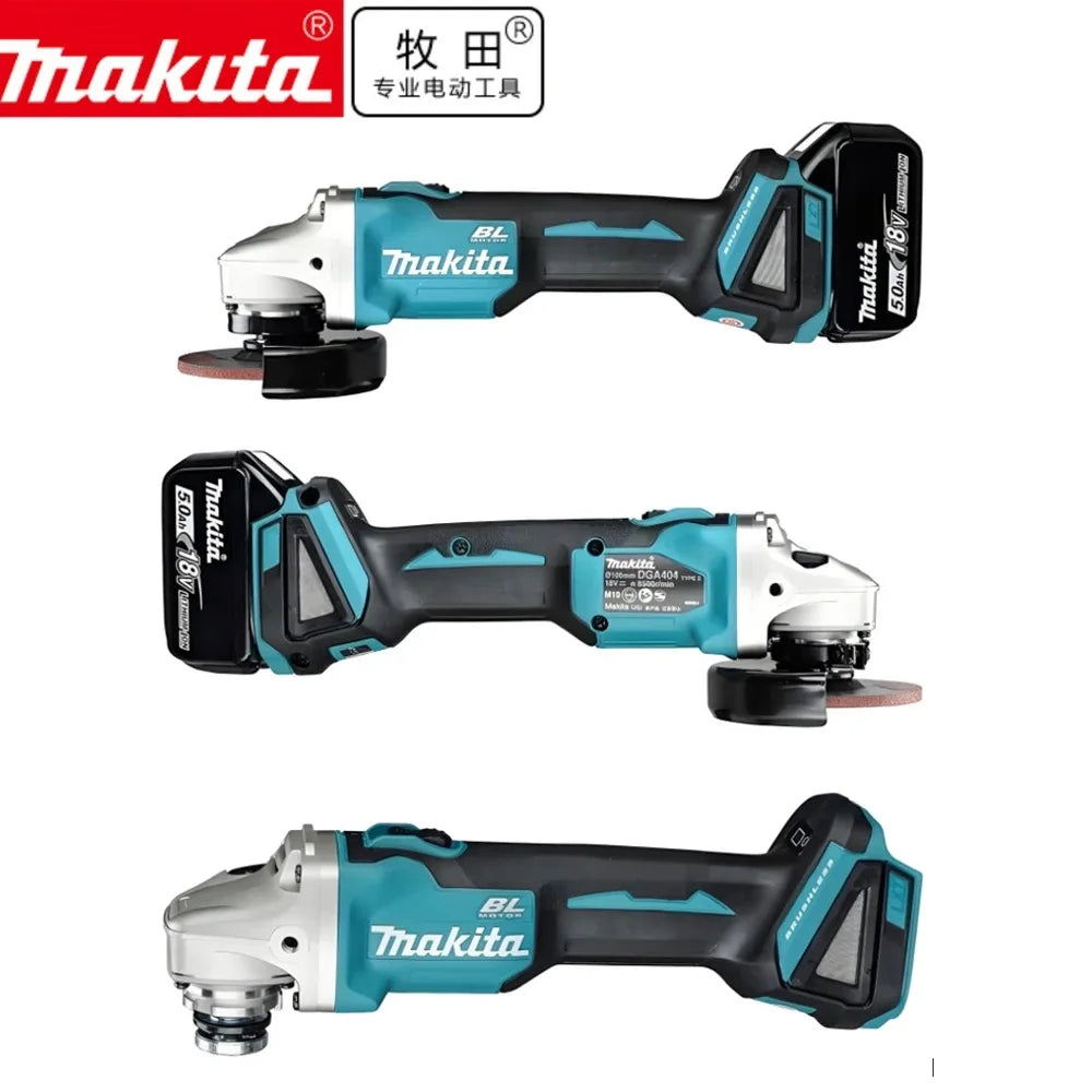 Smerigliatrice Angolare Makita DGA404 125mm 2026 Resistente a Polvere e Acqua per Taglio Metallo e Calcestruzzo, Utensile Elettrico a Batteria 18V
