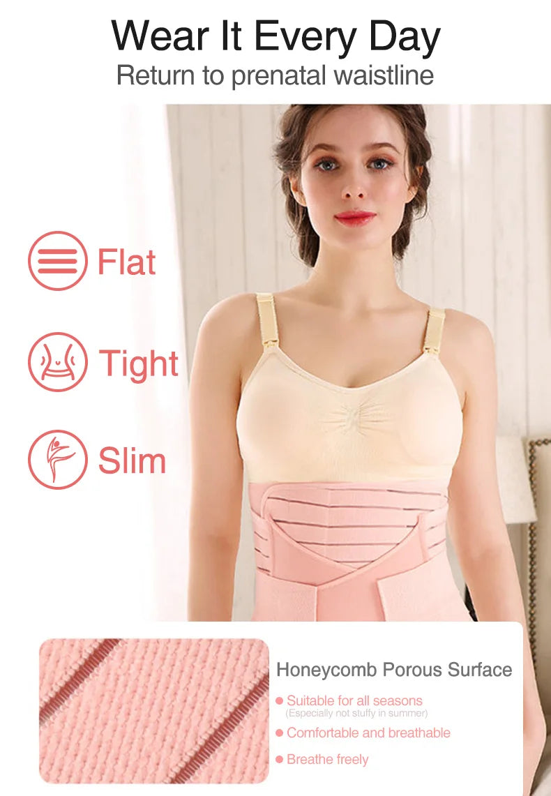 3in1 Corsetto Dopo Il Parto Fascia Pancia Donne Incinte Pancia Pancia Pancia Pelvi Cintura Avvolgente Vita Trainer Recupero Fasciatura Cinghia Body Shaper