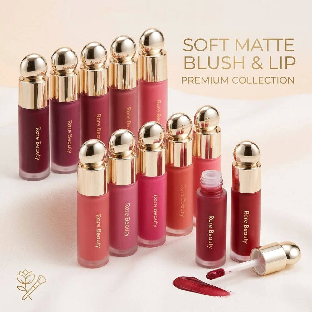Rare Beauty Blush Liquido Ultra-Pigmentato a Lunga Durata, Impermeabile, Leggero e Fluido, Collezione Worth Virtue Hope Joy