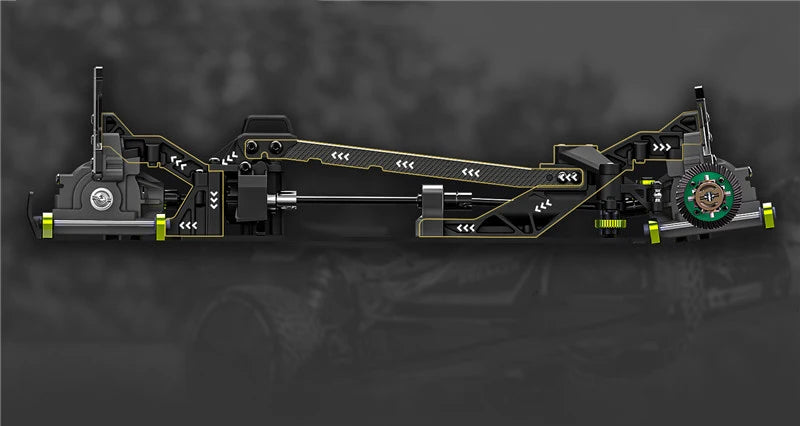 Storm Raider 1/10 Buggy RC da Corsa Fuoristrada 4WD Brushless, Auto Radiocomandata 2.4GHz, Modellino Giocattolo per Adulti e Bambini