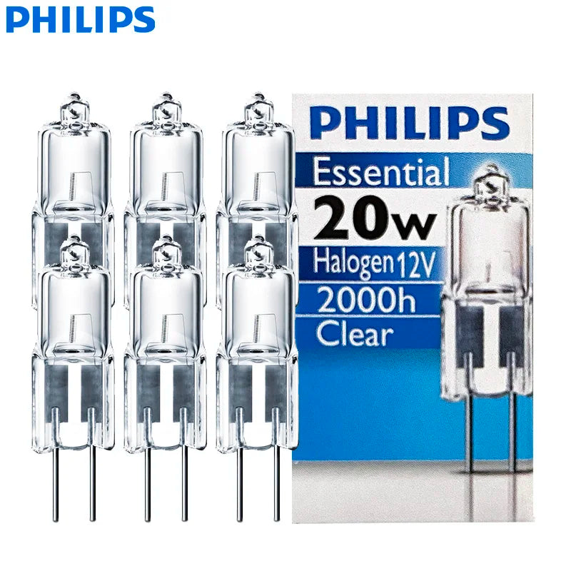 Philips G4 Alogeno 20W 12V Essenziale Capsula Spille Lampada Luce Decorativa Trasparente 3000K Bianco Dimmerabile T9 Scrivania Toro Lampadina All'ingrosso
