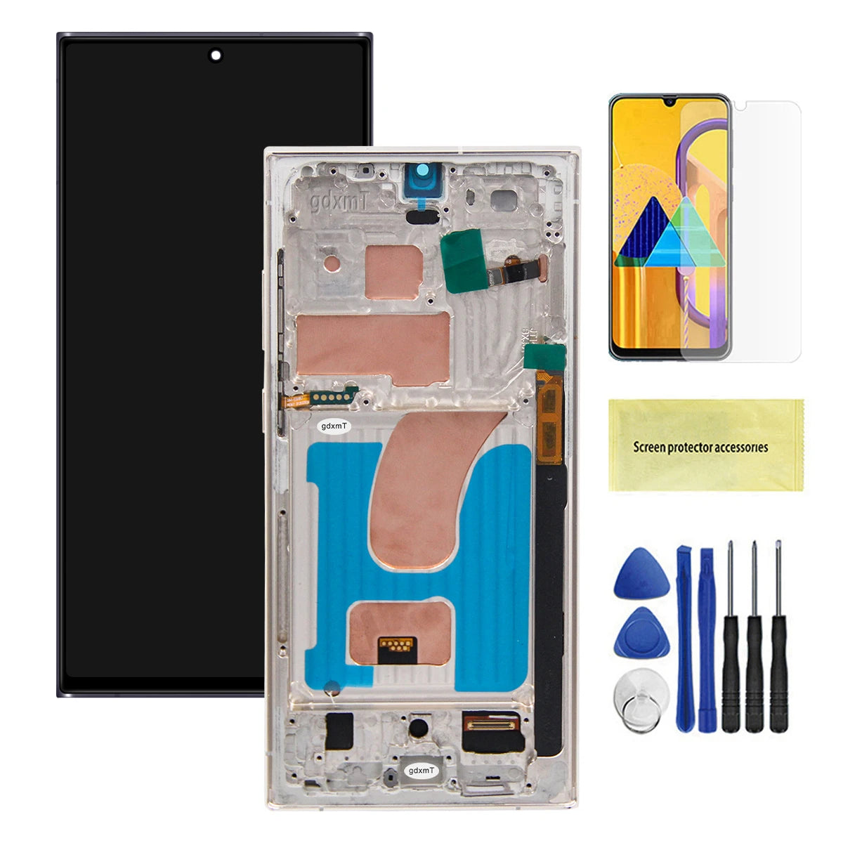 S23 Ultra Assemblea di Schermo per Samsung S23 Ultra S918 SM-S918B SM-S918U Display LCD Touch Screen Digitale Con Sostituzione del Telaio