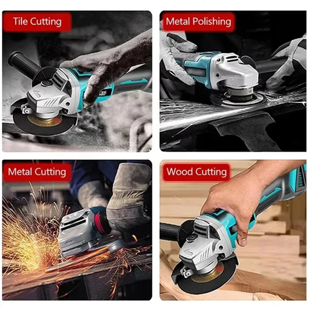 Smerigliatrice Angolare Makita DGA404 125mm 2026 Resistente a Polvere e Acqua per Taglio Metallo e Calcestruzzo, Utensile Elettrico a Batteria 18V