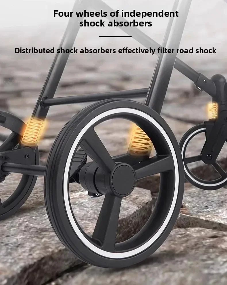 Passeggino Doppio per Bambini da Esterno, Multifunzionale 3-in-1, con Due Seggiolini Auto per Bambini