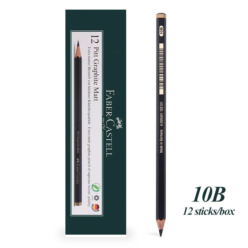 Faber-Castell 8/12pcs Set Matte Sketch Pencil Art Graphite per schizzo Black Lead Writing Drawing matite di grafite forniture