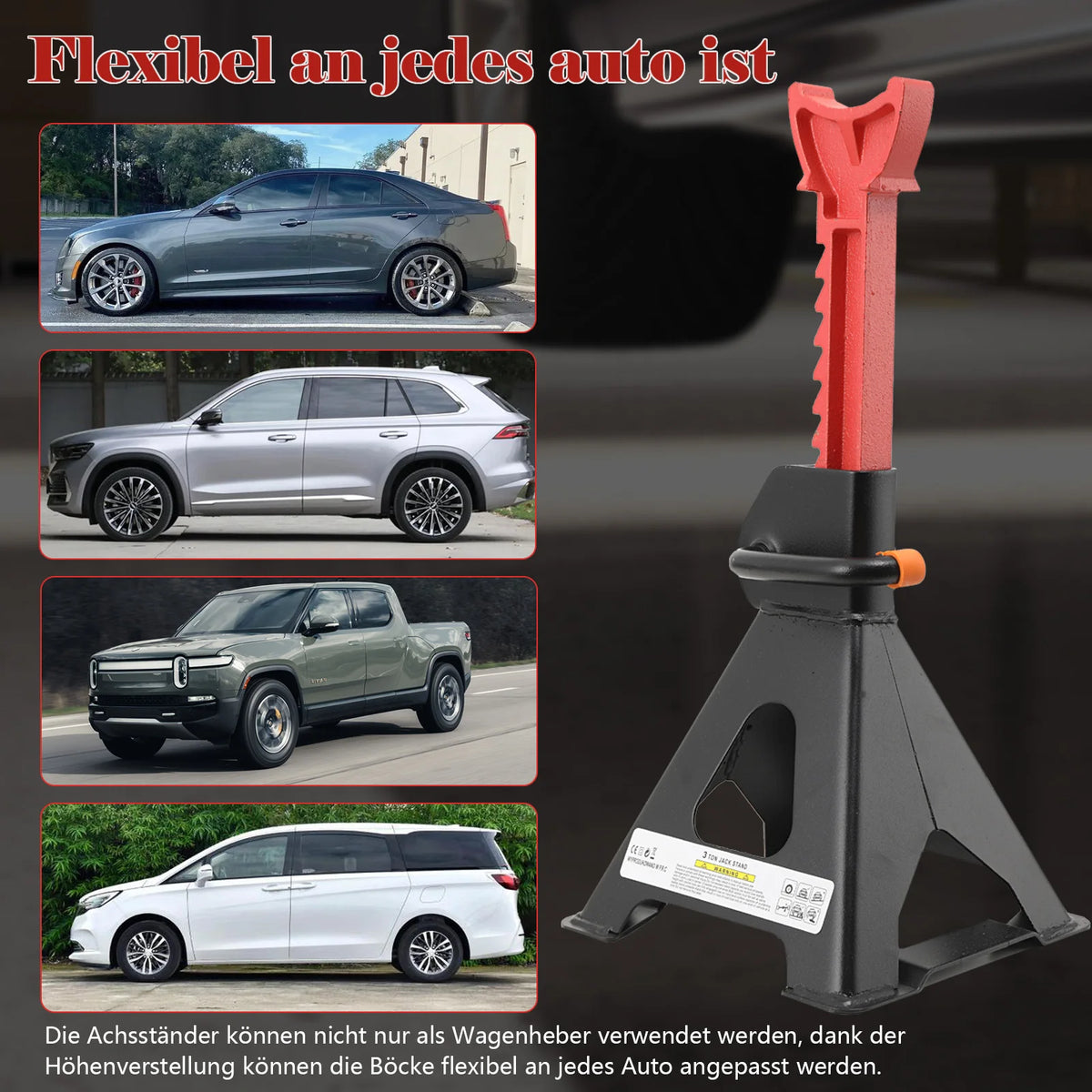 4 supporti per sollevamento ruote auto, 3 tonnellate, cavalletti di sicurezza per riparazioni auto, staffa di supporto per pneumatici, telaio di supporto