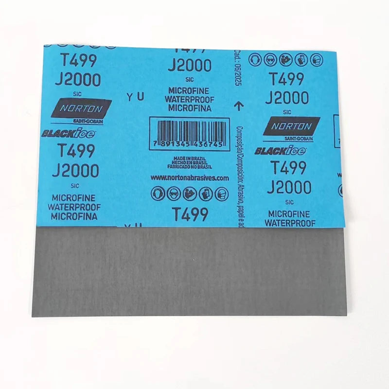 NORTON T499 Finitura per auto Lucidatura Grana 1500/2000 Bellezza Graffi Rettifica a secco Carta vetrata abrasiva ad acqua fine