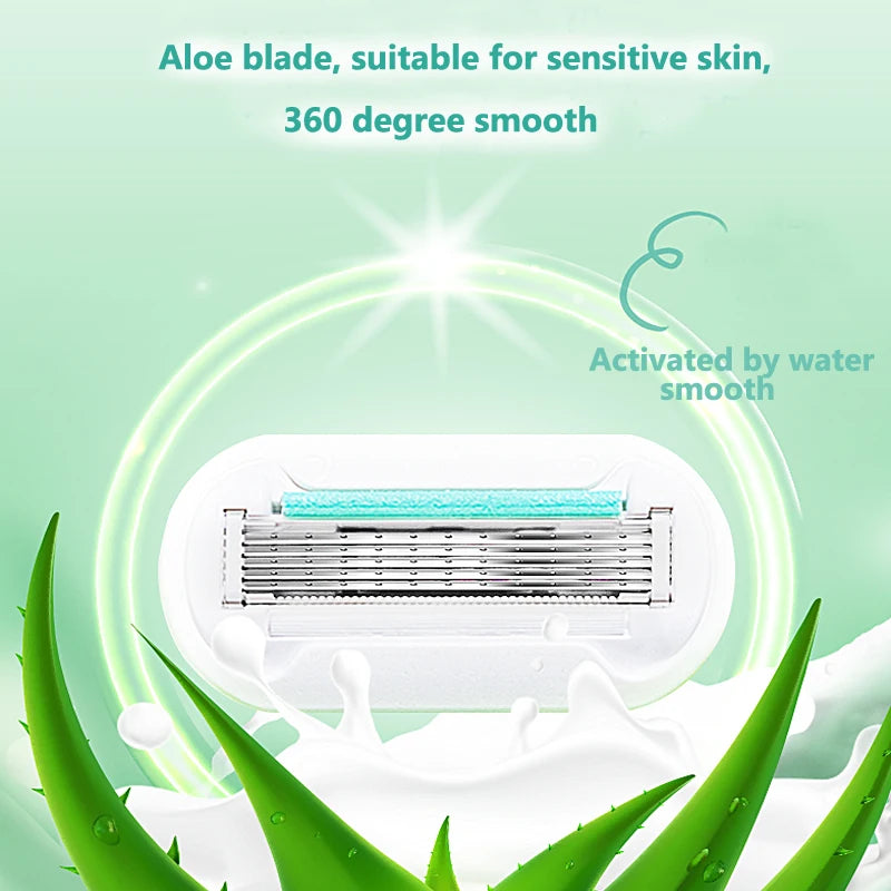 Gillette Venus Lama di ricarica a 5 strati Lame di rasoio Sapone per pelle sensibile extra liscia per la rasatura del corpo delle donne