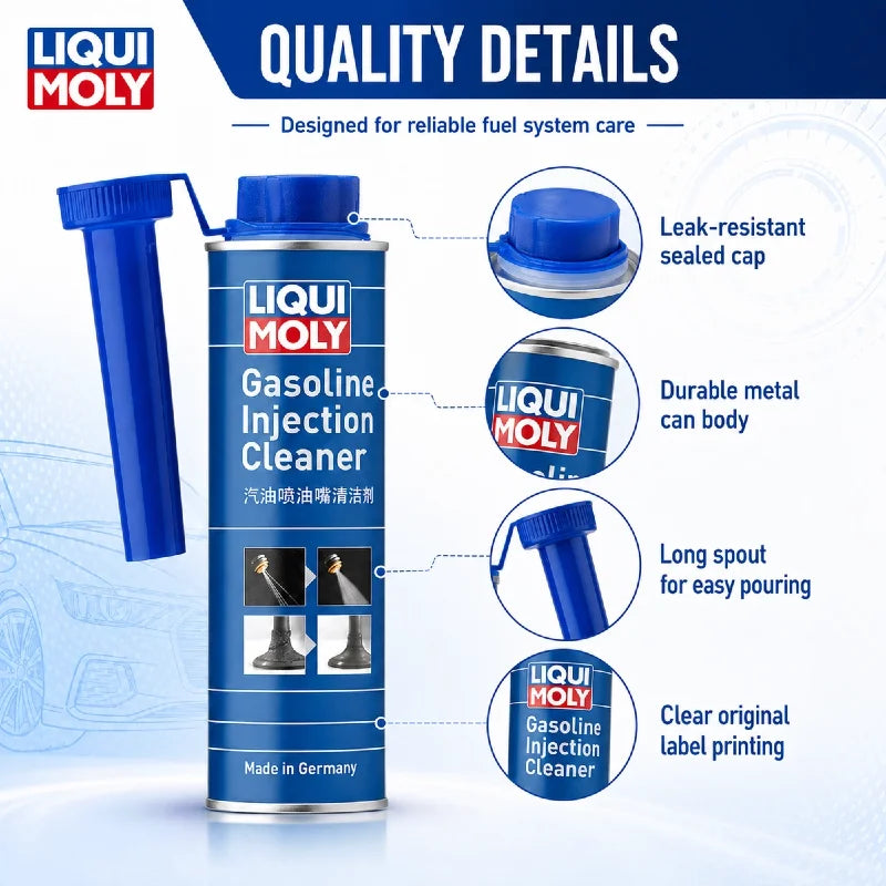LIQUI MOLY 21931 Detergente per Iniettori 300ml, Additivo per la Pulizia del Sistema di Iniezione Auto, Cura e Manutenzione del Motore