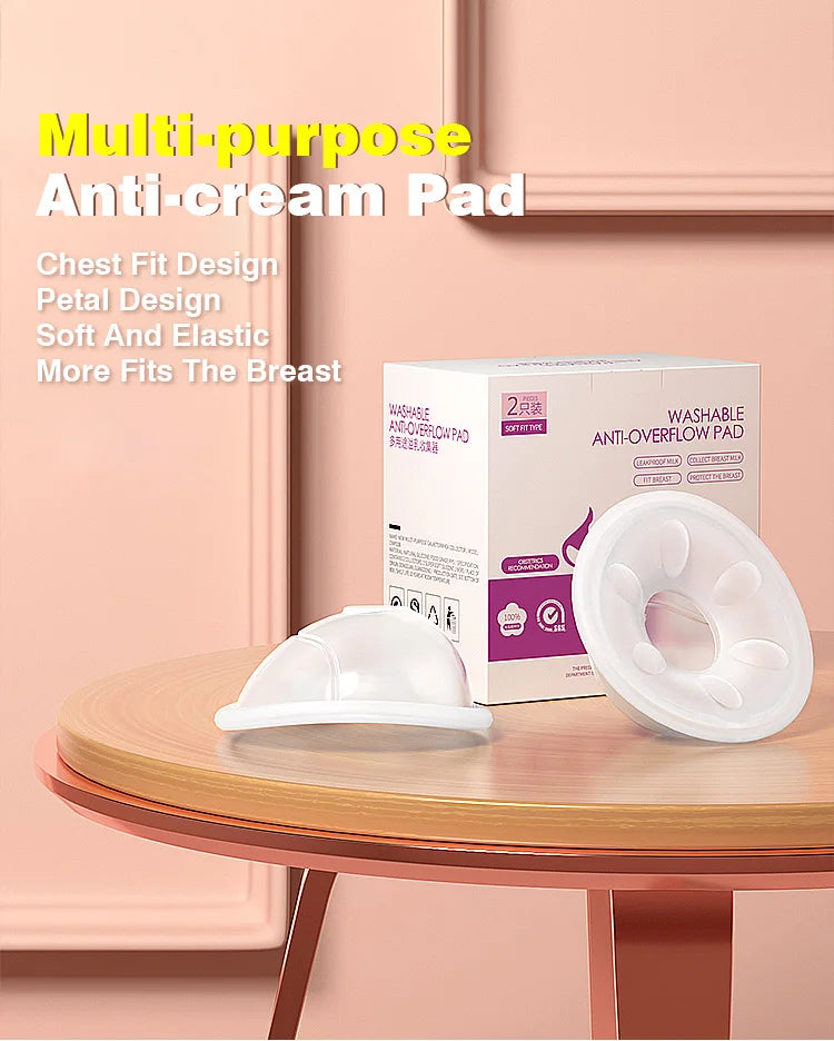 MAMIJOY MSB03 2 pezzi Salvaschermo indossabile per l'allattamento al seno Collettore manuale del latte materno Tazza di raccolta del latte con guscio del seno in silicone