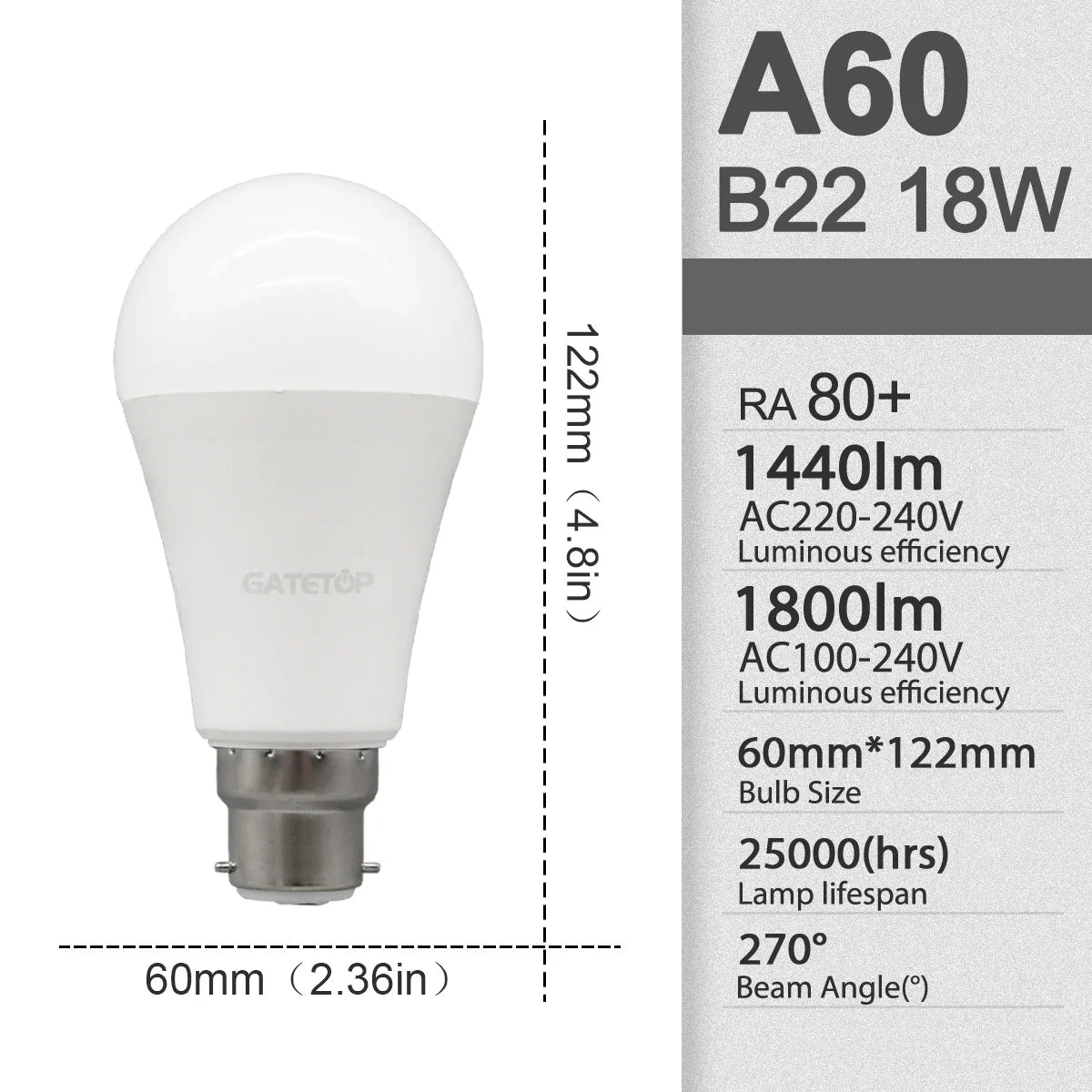 10 Pezzi Lampadine LED E27 B22 da 24W 20W 18W 15W 12W 10W 3W, AC 220V 110V 3000K 6000K, Lampada per Soggiorno e Casa