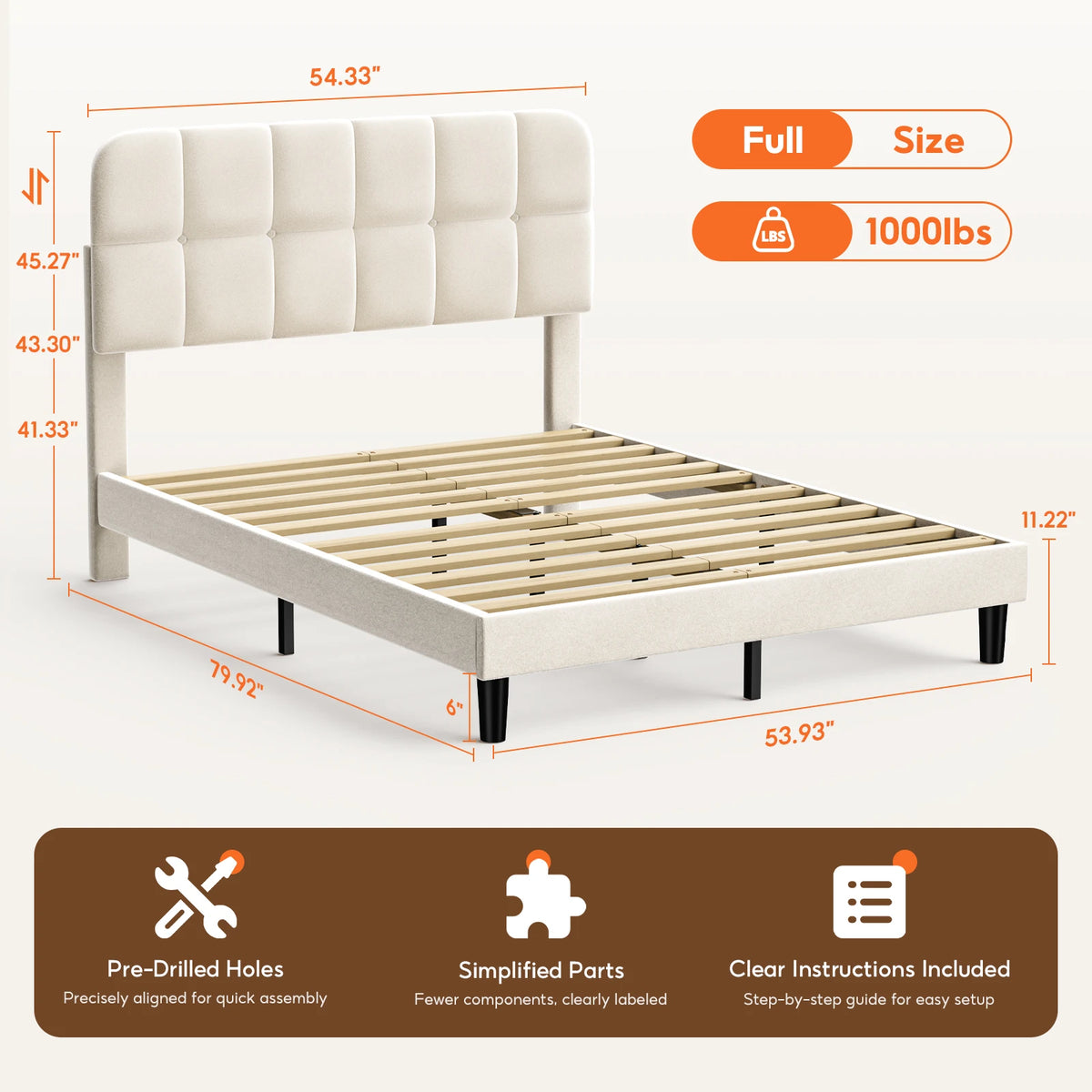 Struttura letto imbottita 140×200 cm, 160×200 cm, letto matrimoniale, stile moderno in velluto, ideale per la camera da letto.