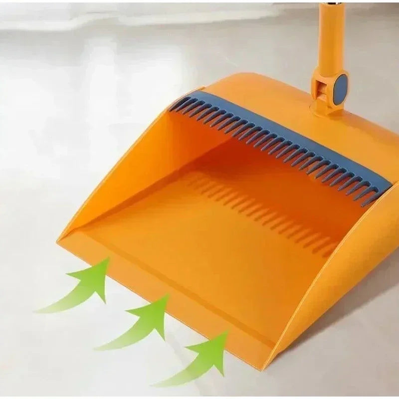 Set di scopa Scopa per uso domestico Set di paletta Spazzatrice Testa della spazzola Spazzare Scopa per spazzare individuale Scopa pieghevole per spazzatura