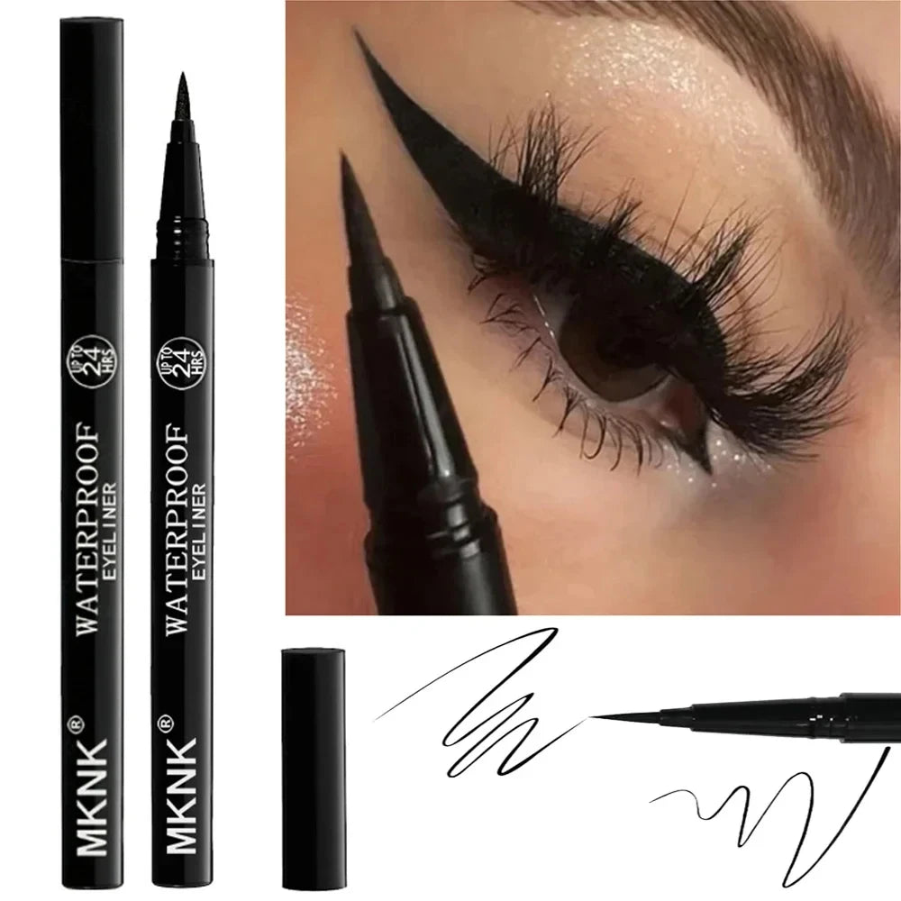 1-20 matite per eyeliner nere impermeabili - Trucco occhi punk liscio, altamente pigmentato, a lunga tenuta, resistente alle sbavature e adatto ai principianti
