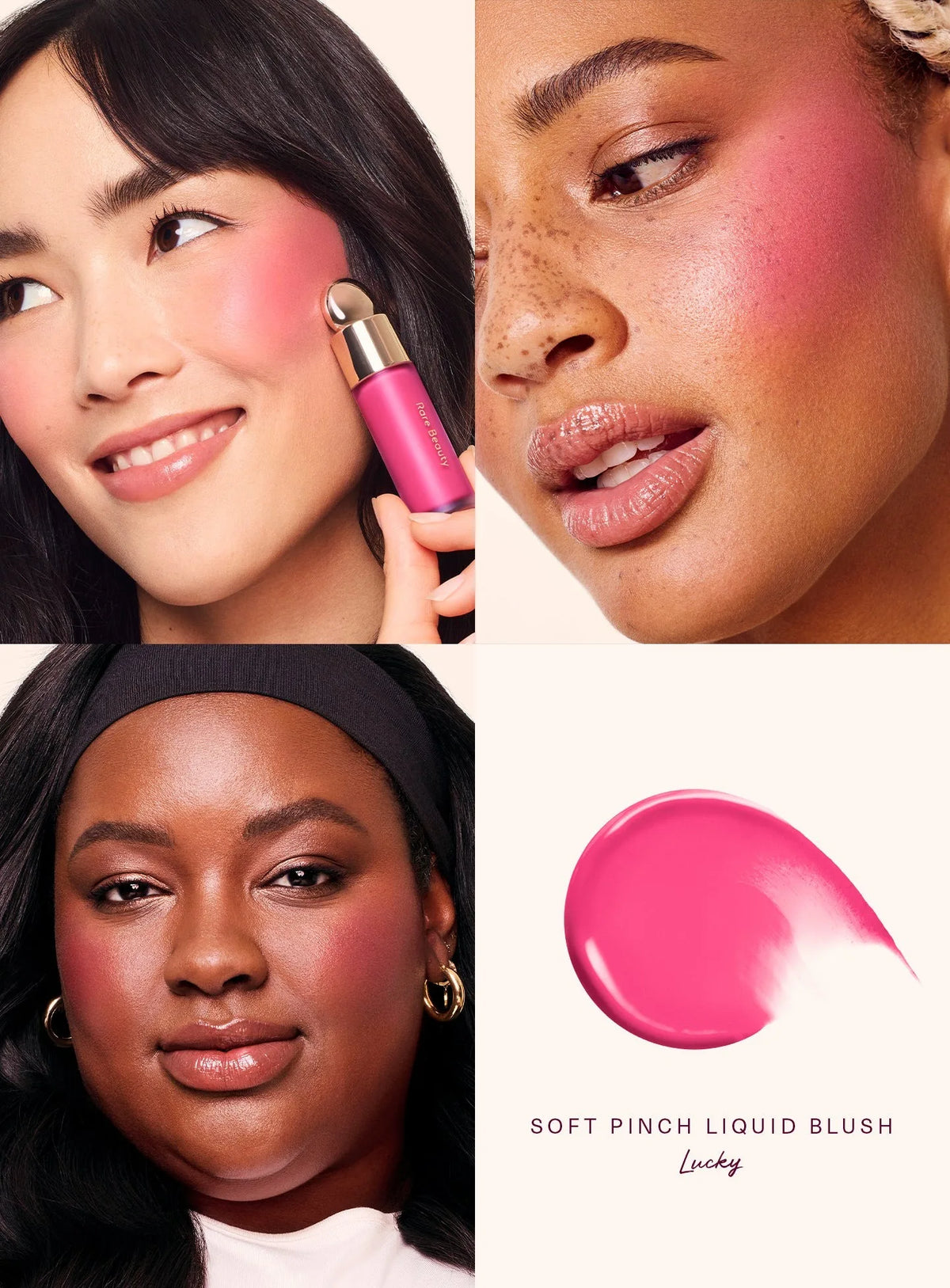 Rare Beauty Soft Pinch Liquid Blush: Fard Liquido Setoso e Liscio a Lunga Durata per un Effetto Naturale e Luminoso Senza Cuciture