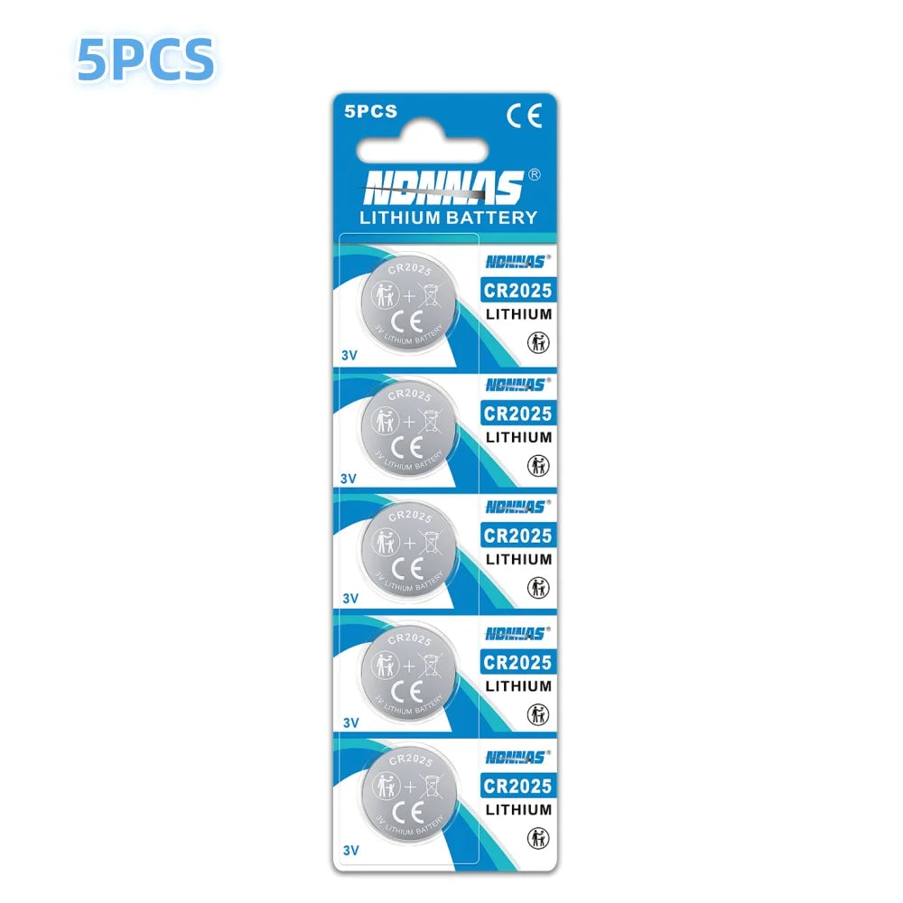 5-50 pz. Batterie a bottone al litio 3V CR2025 DL2025 2025, batterie piatte per chiavi auto/portachiavi Audi, Mercedes, Nissan, bilance, giocattoli, ecc.