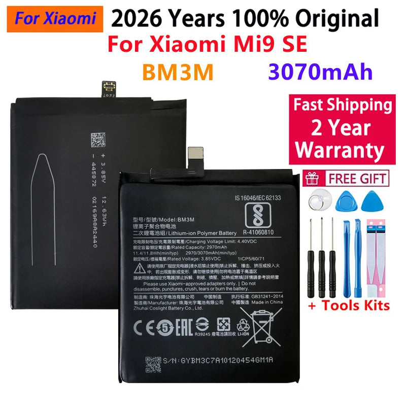 Batteria BM58 originale al 100% per Xiaomi Mi 8 9 10 11 11i 11T Ultra SE Lite Mi A3 CC9 CC9e Poco F3 Redmi K40 Pro Mix 4 batterie 5G