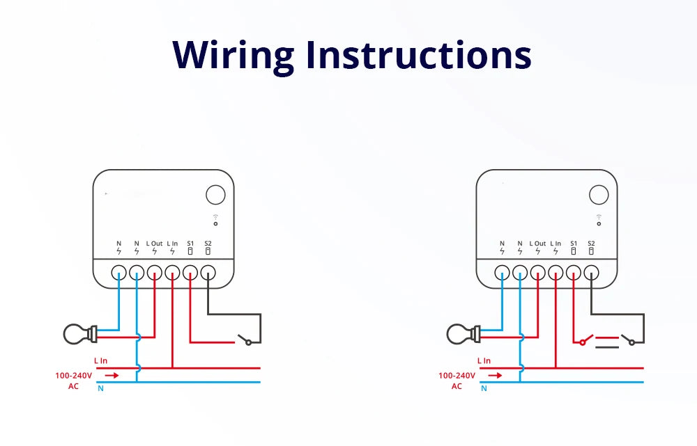 Sonoff MINI R4 Sonoff R5 Sonoff 4CH Pro R3 4CH R3 S-mate WiFi Smart Switch Switchman M5 Sonoff NINIR4 tramite EWeLink Google