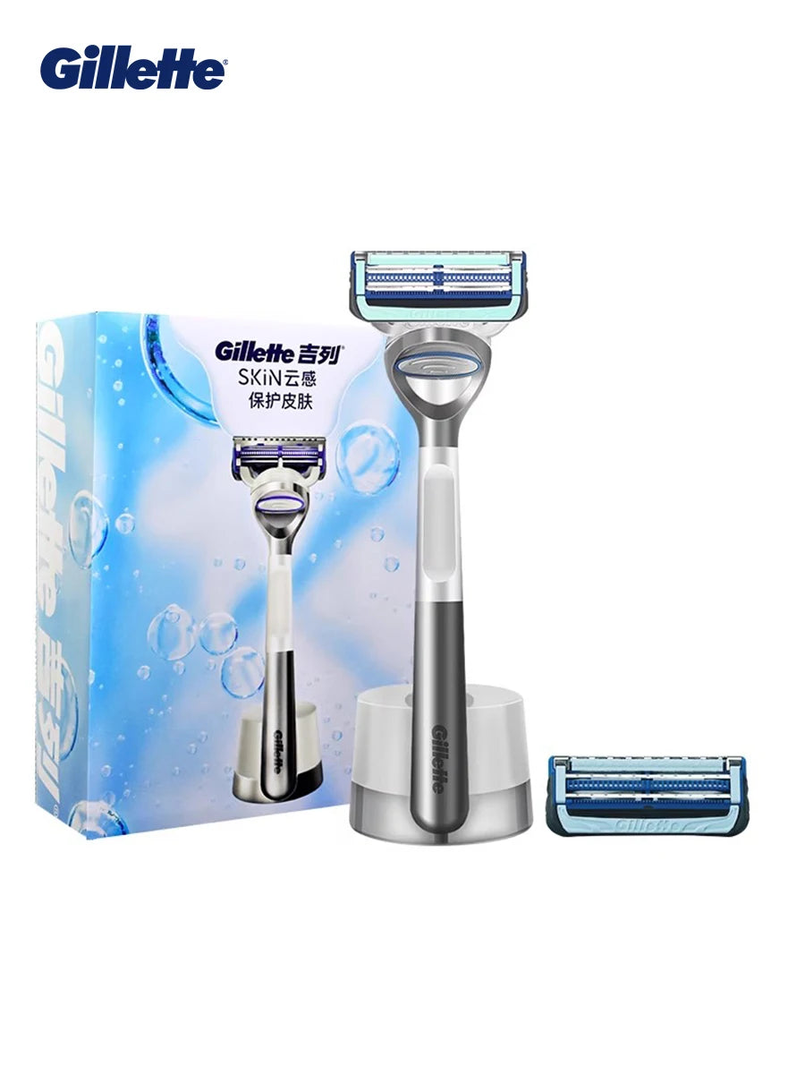 Rasoio da barba Gillette SkinGuard da uomo con pelle sensibile Rasoio da barba delicato ed efficiente