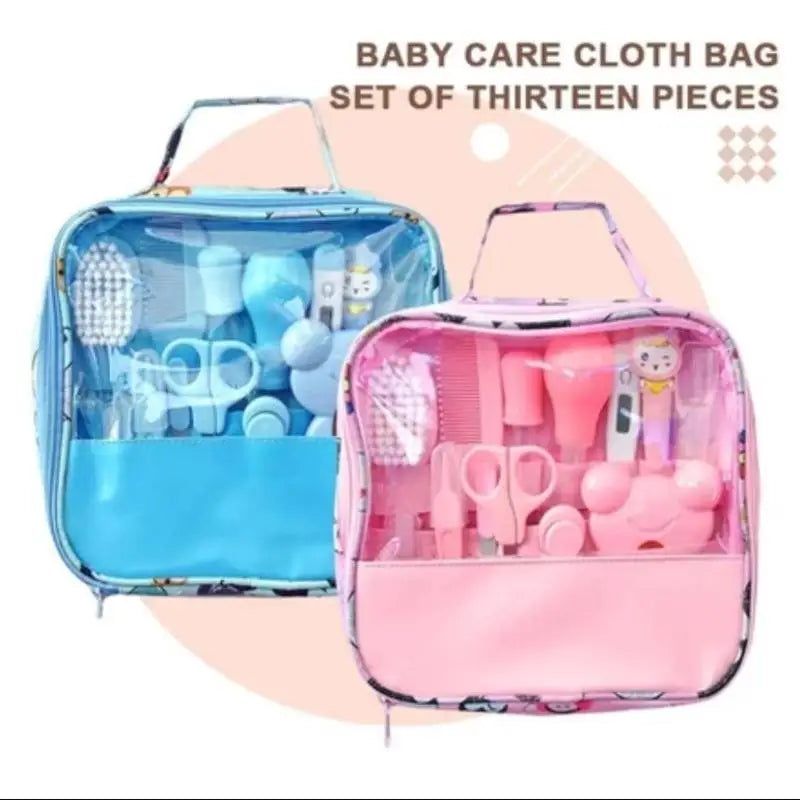 Set di 13 Pezzi per la Cura del Bambino, Kit Portatile per Toelettatura e Cura delle Unghie