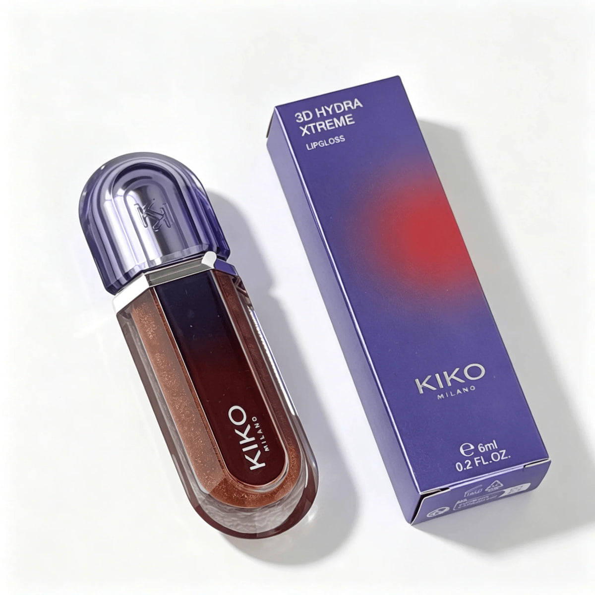 KIKO Milano Edizione Limitata 25° Anniversario Lucidalabbra 3D Hydra Viola, Smalto Labbra Volumizzante, Rossetto Trasparente Effetto Specchio, Non Sbiadisce, Maschera Labbra Naturale