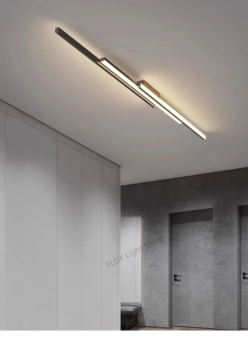 Lampada da soffitto moderna linea Luci a LED Soggiorno Sala da pranzo Camera da letto principale Apparecchio Lampadario a soffitto Sconce da parete Apparecchio di illuminazione