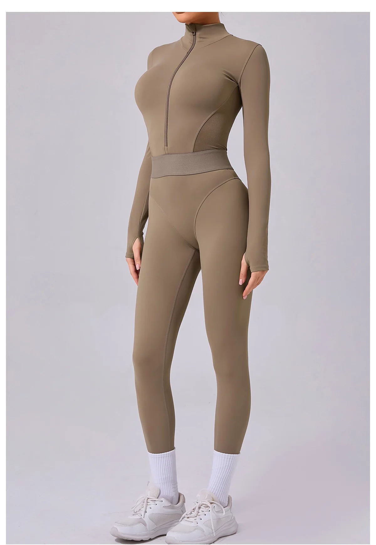 Tuta da donna Set da yoga Tuta intera Pagliaccetti femminili Abbigliamento da yoga ad asciugatura rapida Tute da allenamento Tuta sportiva a maniche lunghe
