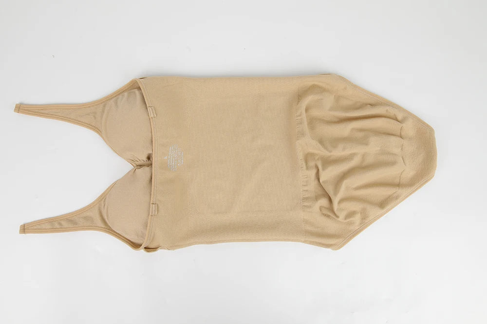 Body modellante da donna con controllo addominale, scollo all'americana, imbottito, modellante, senza schiena, copertura totale, intimo.