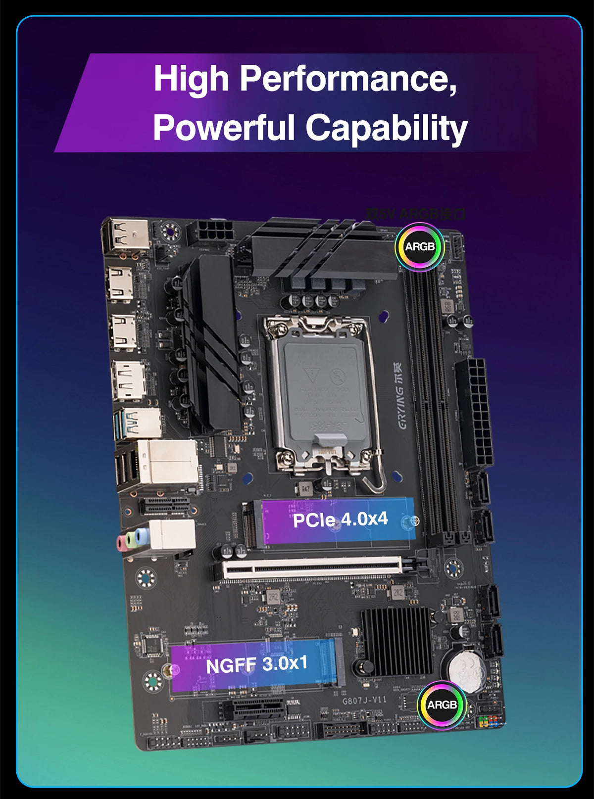 Kit PC ERYING H810, Scheda Madre H810M DDR5, Supporta CPU Intel Core Ultra200 Serie 7/8/9 225F 230F 250KF 270K LGA1851 Pin