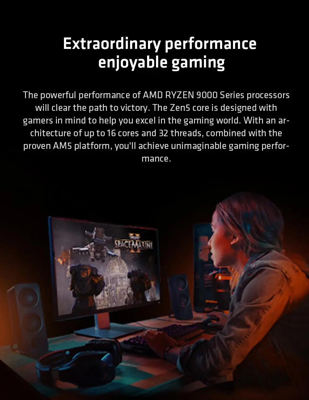 Processore Desktop AMD Ryzen 7 9700X 8-Core 40MB Cache 4nm Socket AM5 65W (Dissipatore Non Incluso)