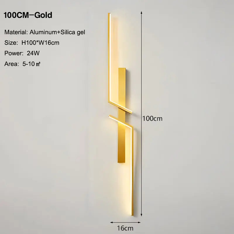 Lampade da parete a LED nordiche per corridoio corridoio 60cm/80cm/100cm Luci da parete a LED interne Sconce da parete Illuminazione per cucina Sala da pranzo