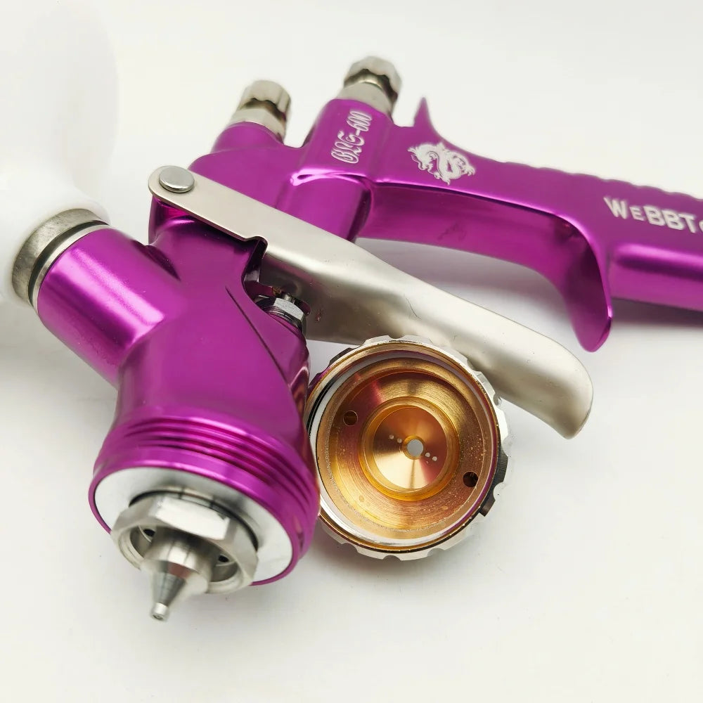 Pistole per verniciatura a spruzzo W600 di alta qualità Pistola a spruzzo ad aria a base d'acqua da 1,3 mm per strumento spruzzatore per pistola per verniciatura a spruzzo per auto
