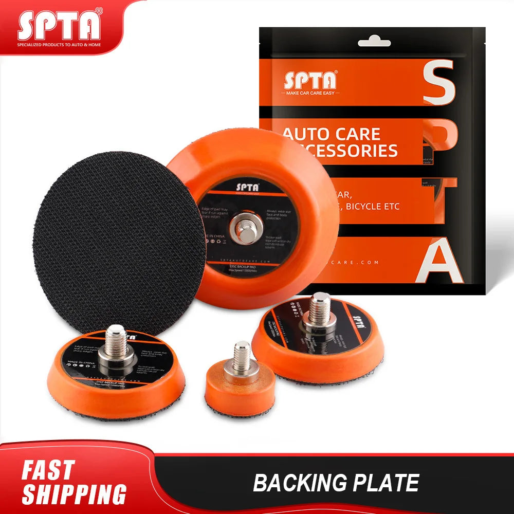 (Vendita singola) SPTA 1/2/3 pollici M6 5/16 "-24 filettatura bordo morbido supporto placcato Pad Hook Loop per trapano orbitale RO Power Tools