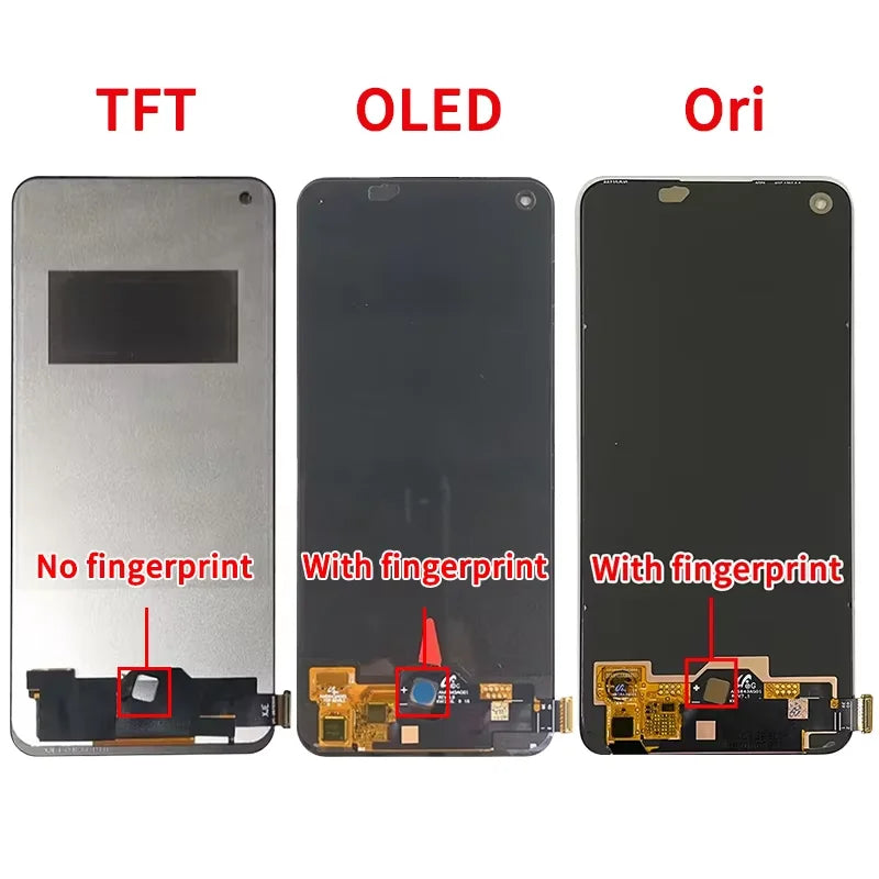 Nuovo display AMOLED da 6,4” per Oppo Realme 10 RMX3630, schermo LCD con pannello touch e digitalizzatore per Realme 10 4G.