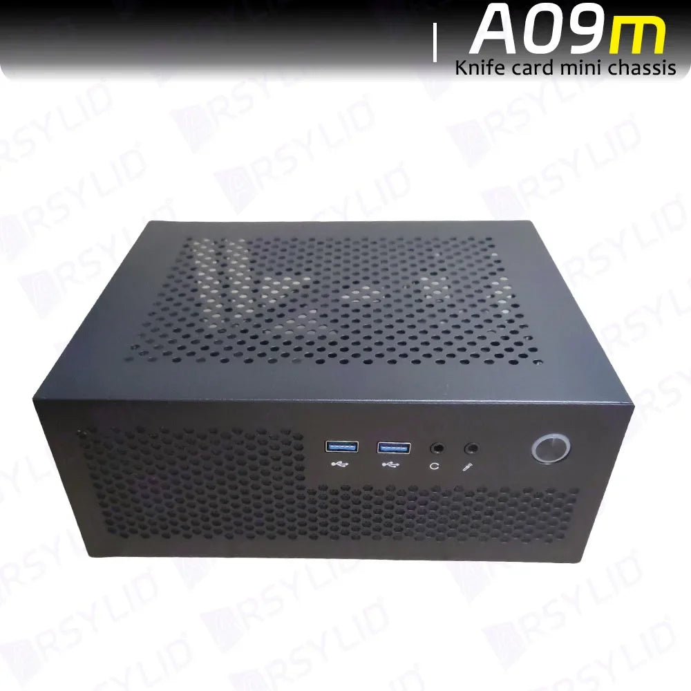 A09m 3.8L ITX Telaio Coltello Scheda A4 HTPC Computer portatile Supporto PC PCIe 2.5' SSD Drive Mini IPC Flex PSU Case