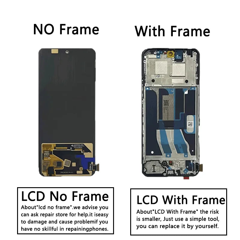 Super AMOLED Per Realme 12 + Plus 5G RMX3867 Display LCD Telaio Dello Schermo Touch Digitizer Per Realme 12 4G RMX3871 Display