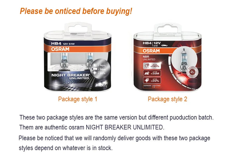 OSRAM H1 NIGHT BREAKER UNLIMITED 12V 55W Lampadina per Fari e Fendinebbia Auto 64150NBU 20% Più Bianca, Fascio Luminoso 40m Più Lungo, 110% Più Luminosa