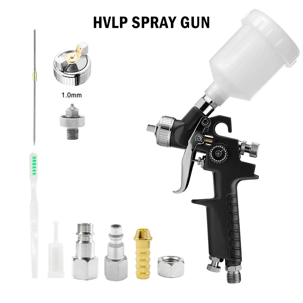 Mini pistola a spruzzo HVLP H2000 con serbatoio da 125 ml