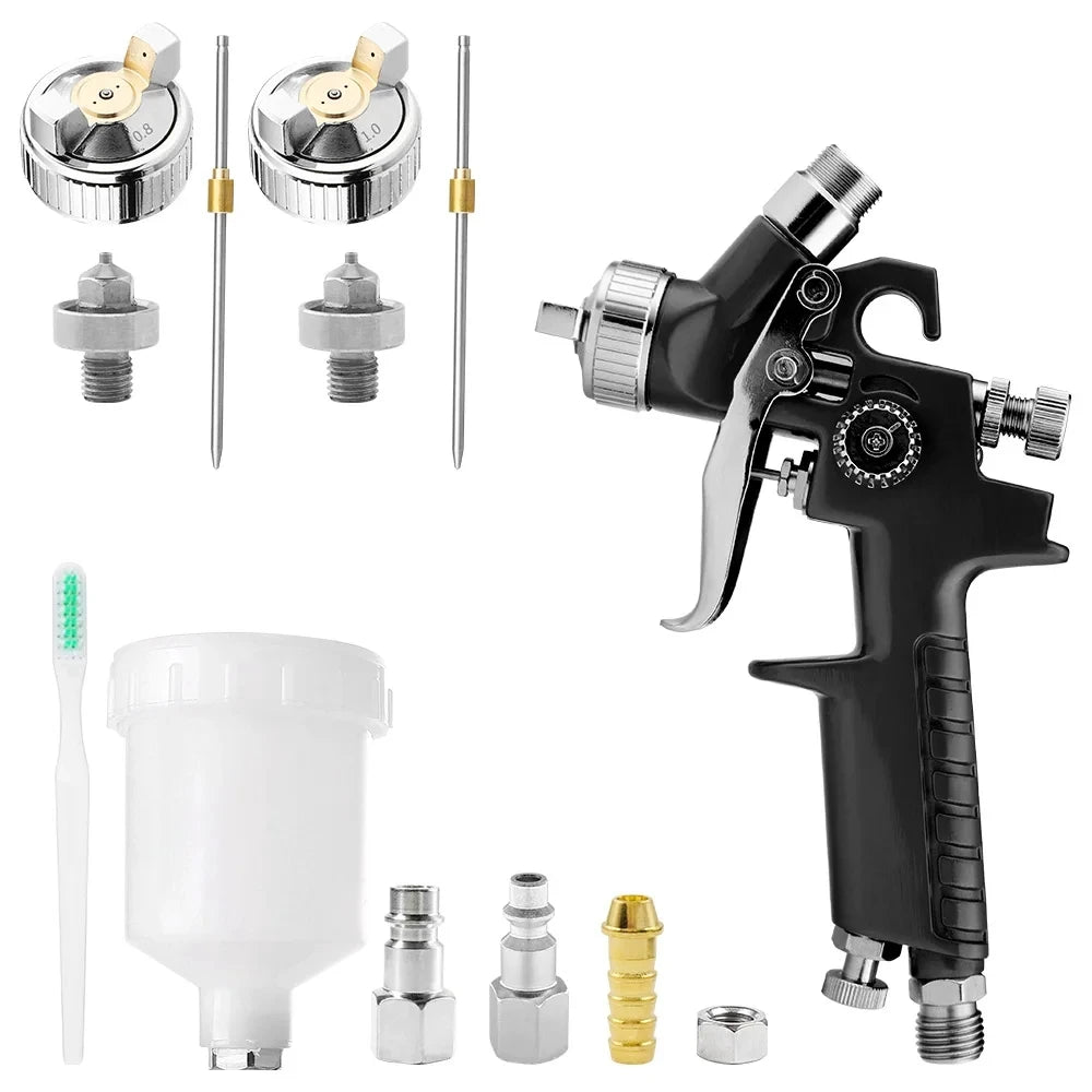 Mini pistola a spruzzo HVLP H2000 con serbatoio da 125 ml