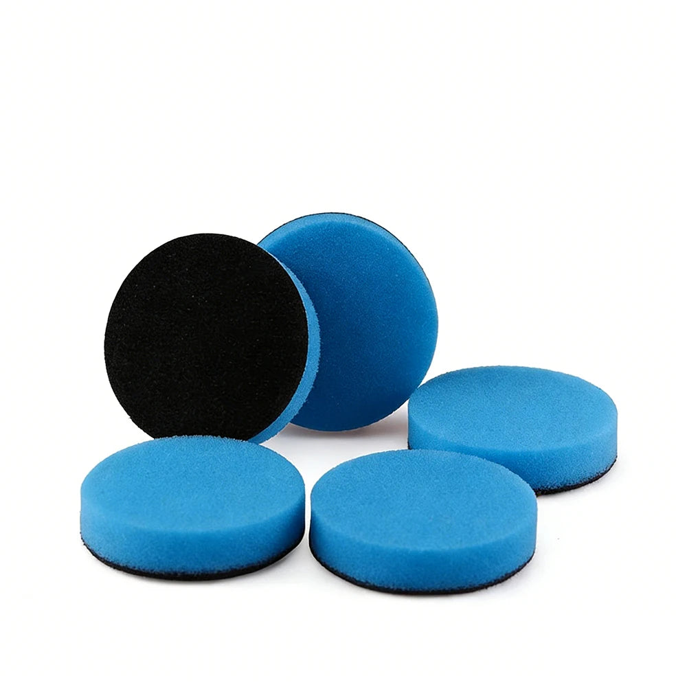 SPTA 5 pezzi 1 pollice (30 mm) 2 pollici (50 mm) mini tamponi in schiuma spugna per lucidatura per kit di lucidatura per dettagli trapano rorario per auto