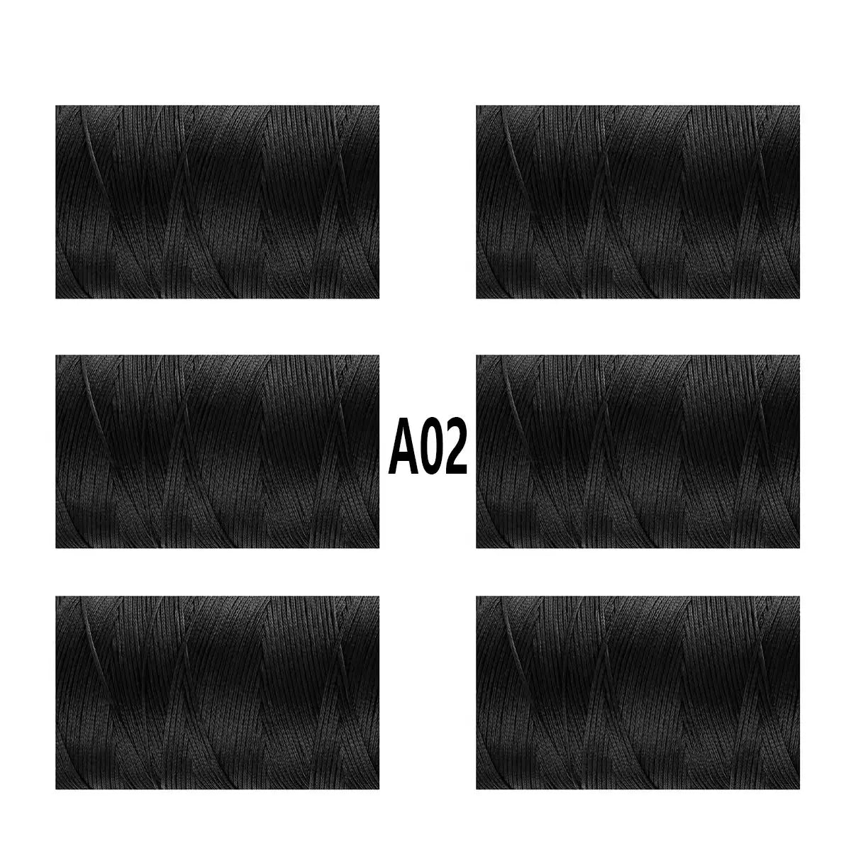 6 rotoli/1 rotolo 150D fatto a mano 0. Filo da cucito in pelle da 8 mm – 13 iarde, 6 colori di filo cerato piatto intrecciato, finitura uniforme – non si rompe – filo in pelle a 16 fili – adatto per cucire borse, arti