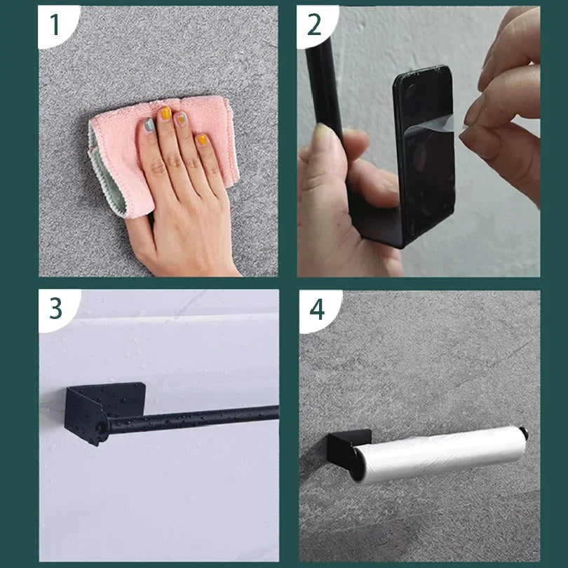 Porta Asciugamani da Cucina in Acciaio Inox, Organizzatore Sottolavello, Portarotoli Allungabile, Accessori per Lavello SNJ007