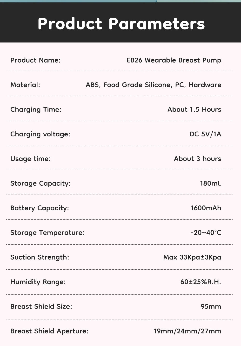 Tiralatte elettrici MAMIJOY con flangia da 19/24 mm Tiralatte indossabile portatile a mani libere Estrattore di latte materno silenzioso e confortevole