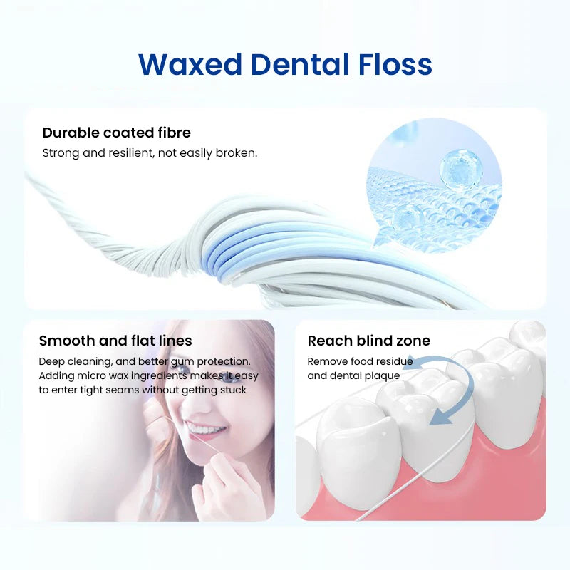 Filo interdentale essenziale Oral-B cerato alla menta, confezione da 50 m