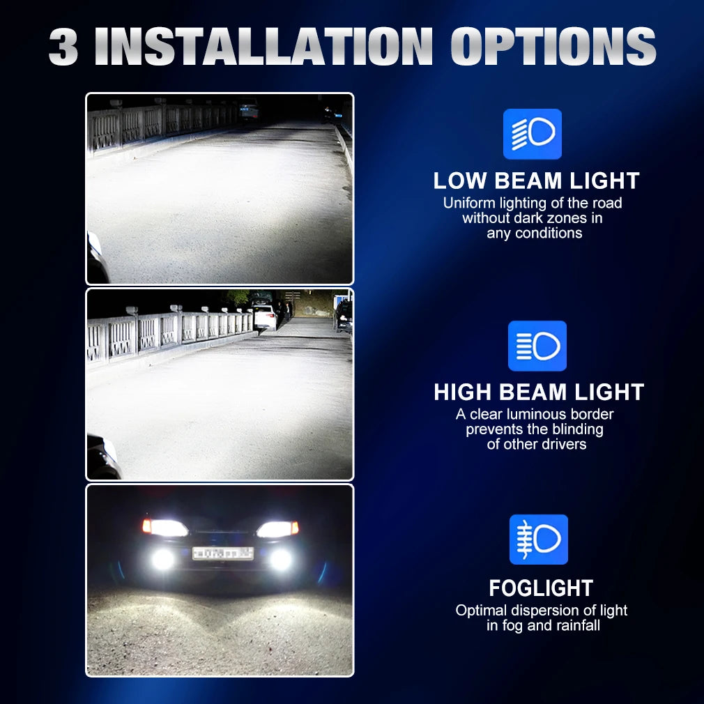 XSTORM H7 Lampadine a LED 25000LM 70W H4 Faro a LED Canbus NO Errore Auto Turbo Luce Fendinebbia Plug Play 6500K 12V 24V